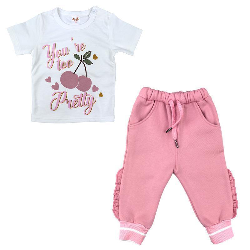 Conjunto de niña bebe AURORA CEREZA